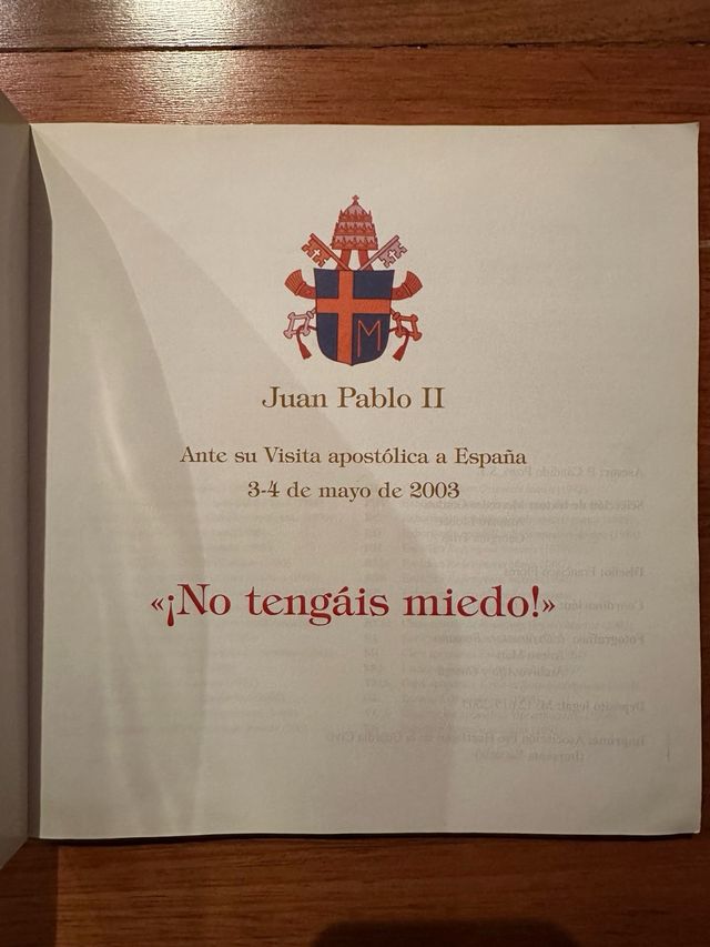 No tengáis miedo libros Alfa y Omega