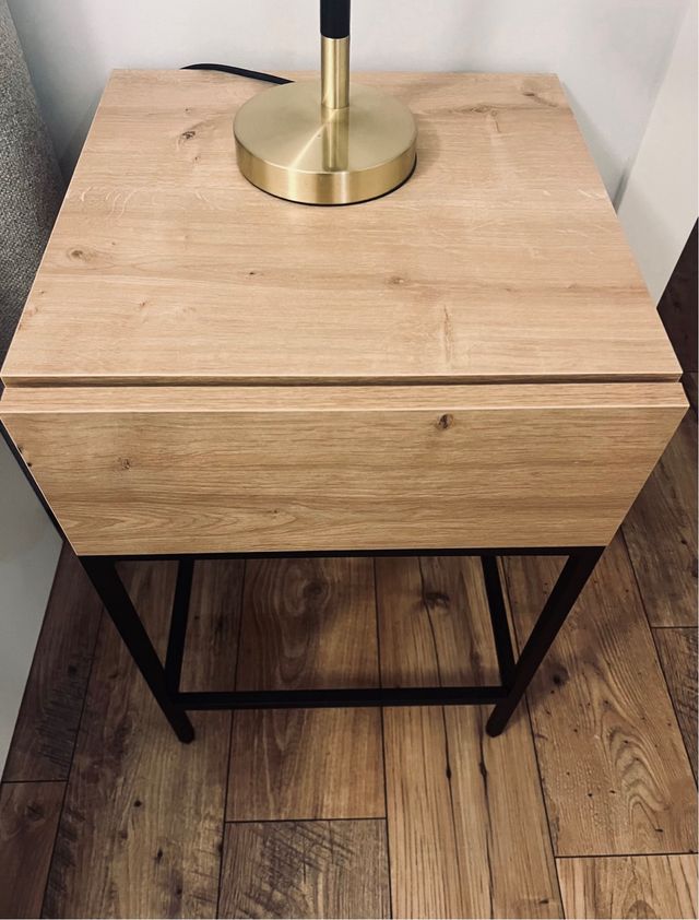 Pareja Mesitas de noche kenay estilo madera&metal