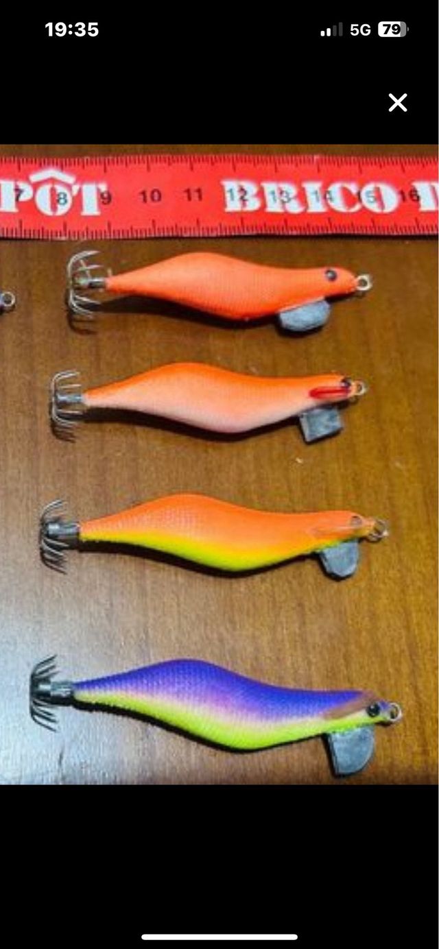 4 Poteras artesanas pesca chipiron