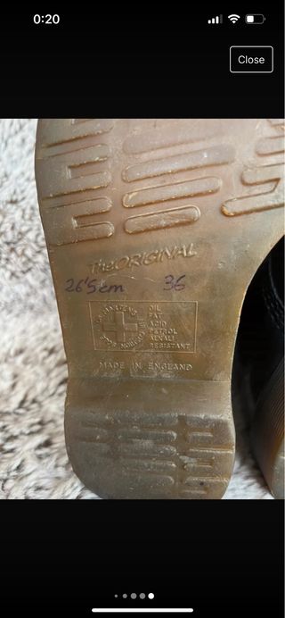 Dr. Martens negras  num 36