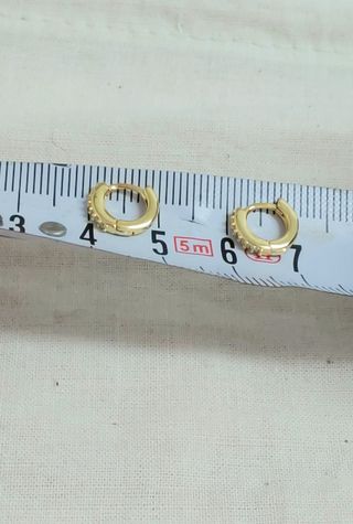 Aretes minis plata 925 con circonitas