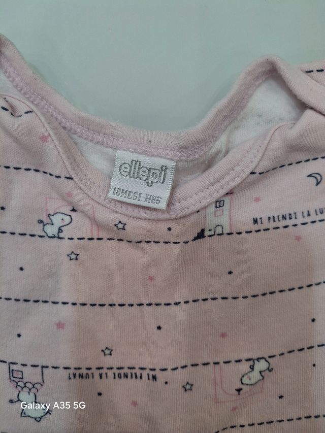 Set body caldo cotone per bimba 18 mesi