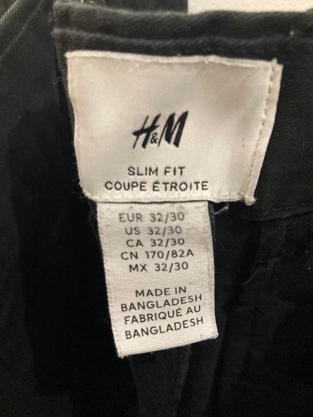 H&M Men's Black Trousers