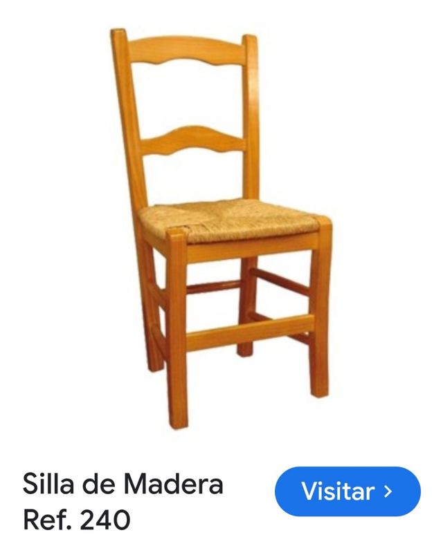 Sillas madera enea 6 un