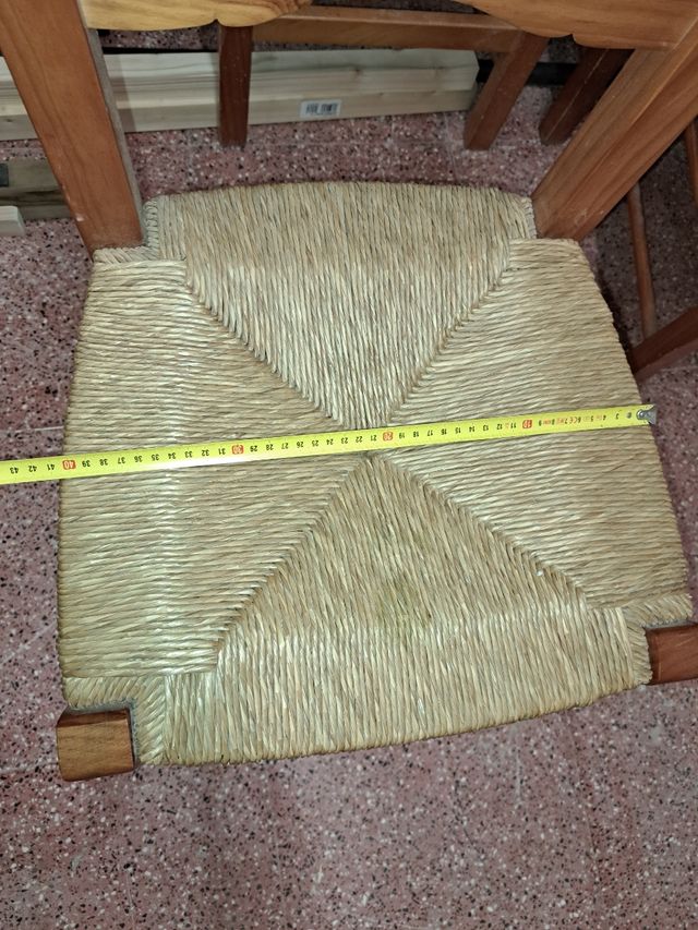 Sillas madera enea 6 un