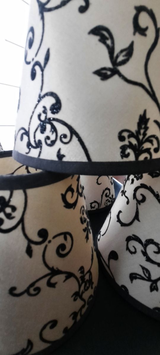 Cinco pantallas de lámpara