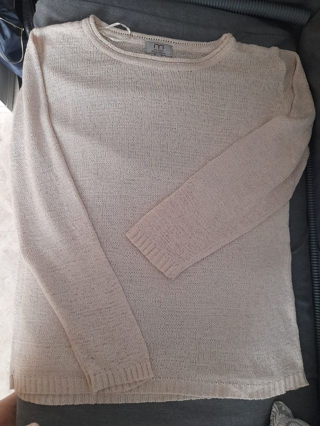 Jersey de hilo color beige. Milano.