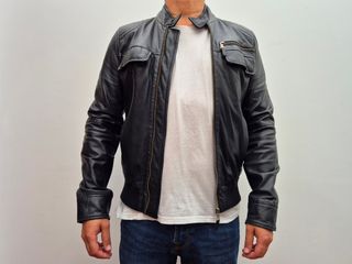 CAZADORA PIEL ZARA MAN TALLA M