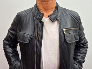 CAZADORA PIEL ZARA MAN TALLA M