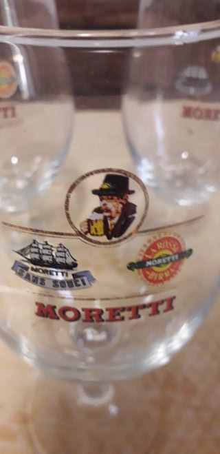 Calici birra Moretti