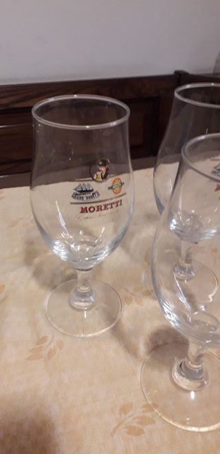 Calici birra Moretti