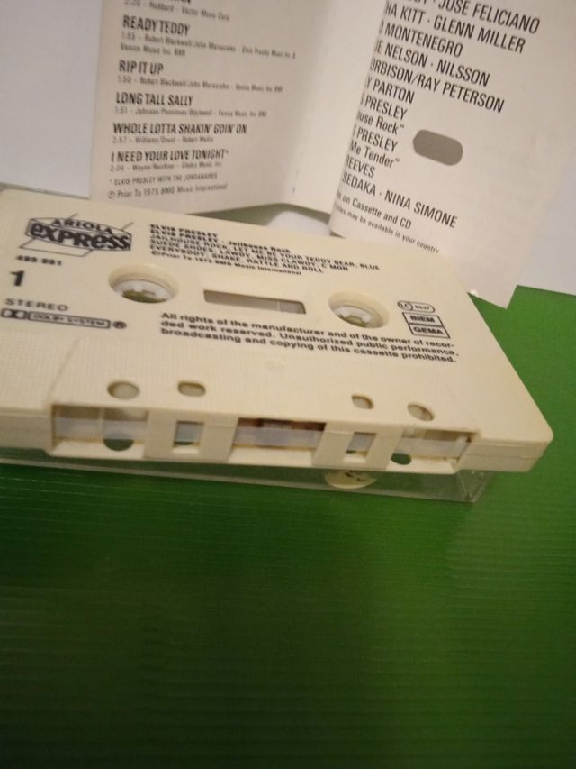 Elvis Presley cassette Jailhouse rock