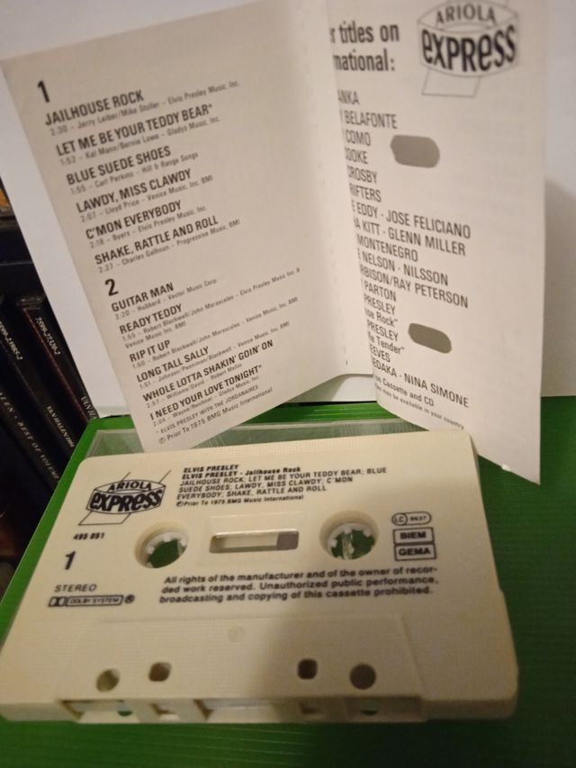 Elvis Presley cassette Jailhouse rock