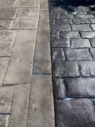 Hormigon impreso suelo y fachadas