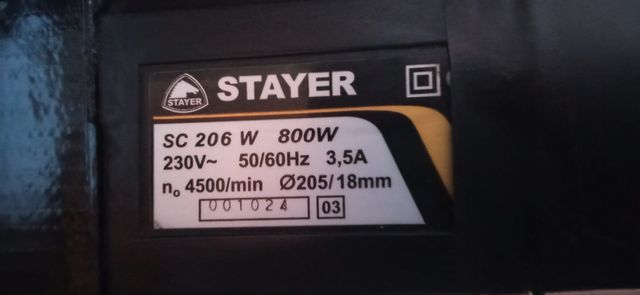 Tronzadora stayer sc 206 w