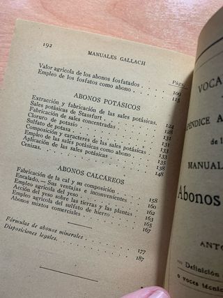 ABONOS INDUSTRIALES.Hidrología médica.