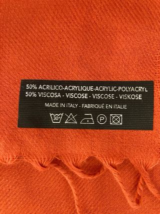 Sciarpa arancione gigante