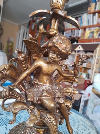 CANDELABRO DE BRONCE VINTAGE 