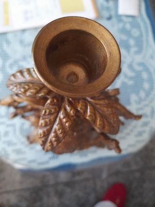 CANDELABRO DE BRONCE VINTAGE 