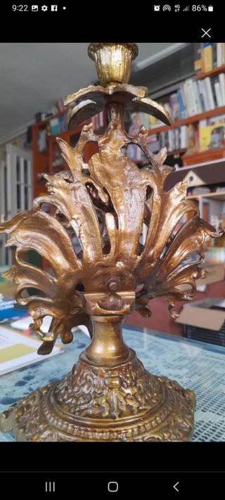 CANDELABRO DE BRONCE VINTAGE 