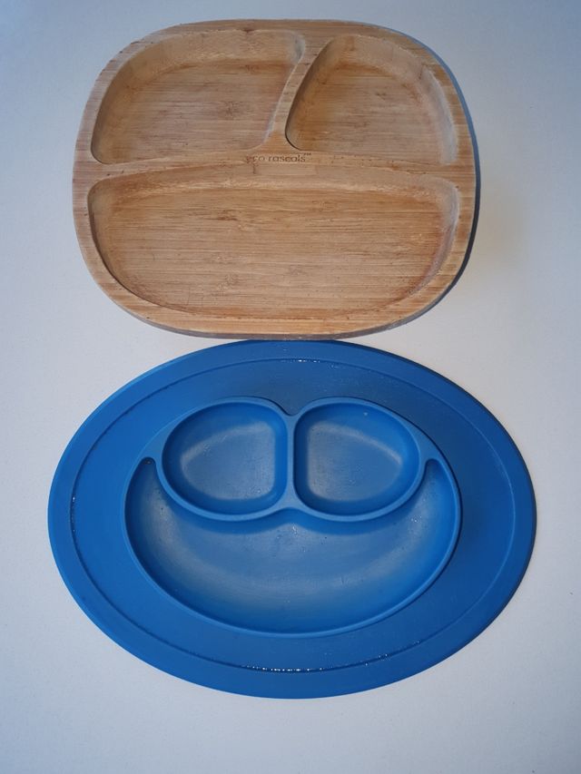 Platos bebé con ventosa muy prácticos 