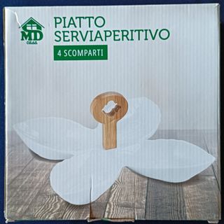 Piatto serviaperitivo a quattro scomparti