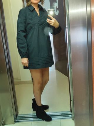 Vestido corto evasé o blusa larga 