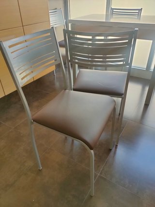 set mesa extensible y sillas de cocina