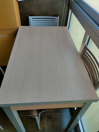 set mesa extensible y sillas de cocina