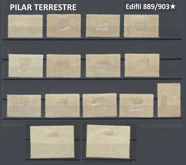 España 1940 - Virgen del Pilar. edifil 889/03*