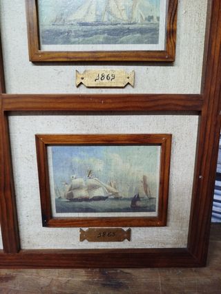 ÚLTIMO PRECIO Cuadro composición de veleros