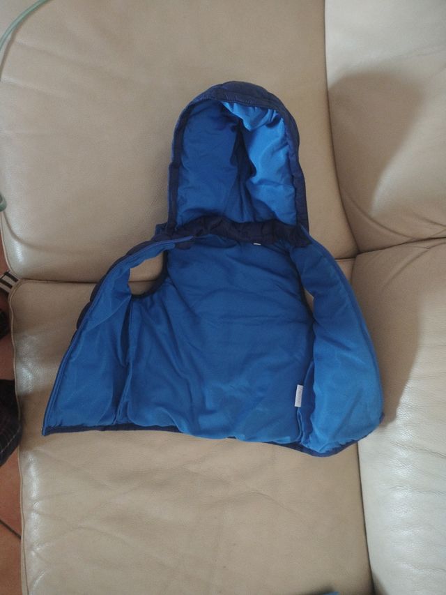 Giubbino smanicato blu bimbo