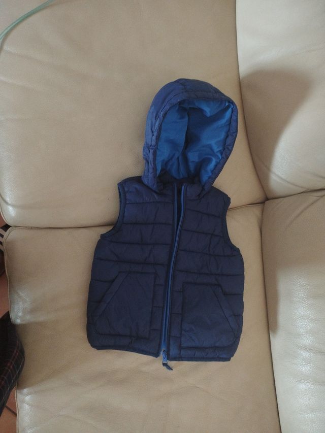 Giubbino smanicato blu bimbo