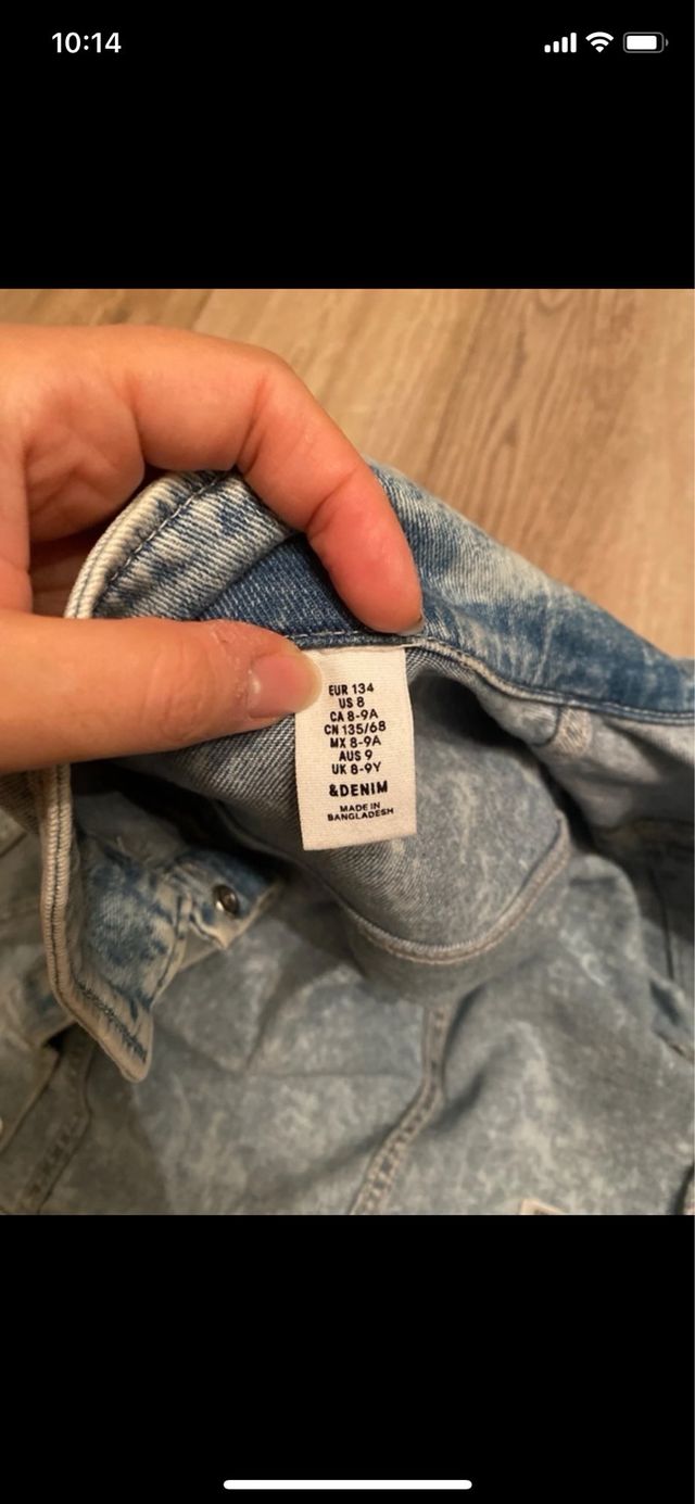 Giubbino jeans bambina