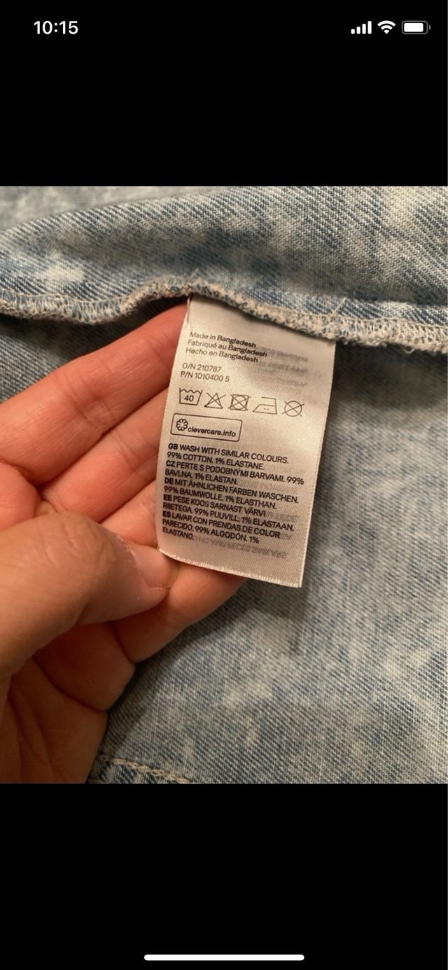 Giubbino jeans bambina