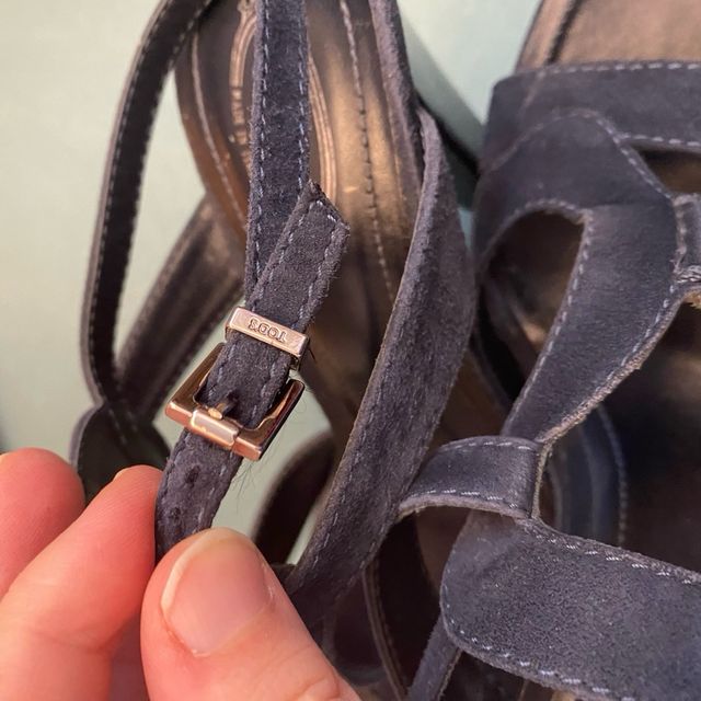 Sandali donna camoscio con plateau Tod’s