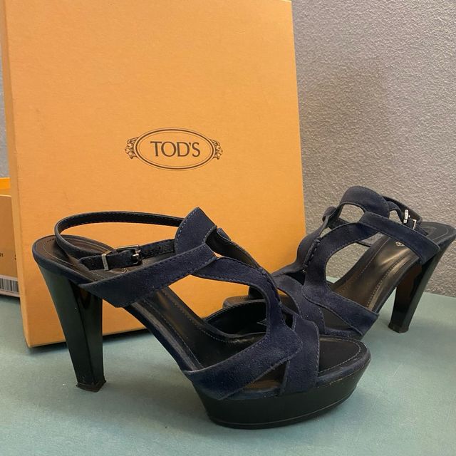 Sandali donna camoscio con plateau Tod’s