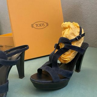 Sandali donna camoscio con plateau Tod’s