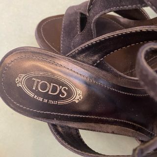 Sandali donna camoscio con plateau Tod’s