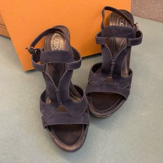 Sandali donna camoscio con plateau Tod’s