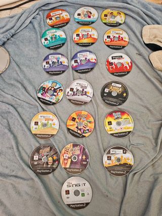 Ps2 19 discos lote juegos musica