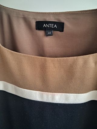 Vestito lungo donna Antea nero beige