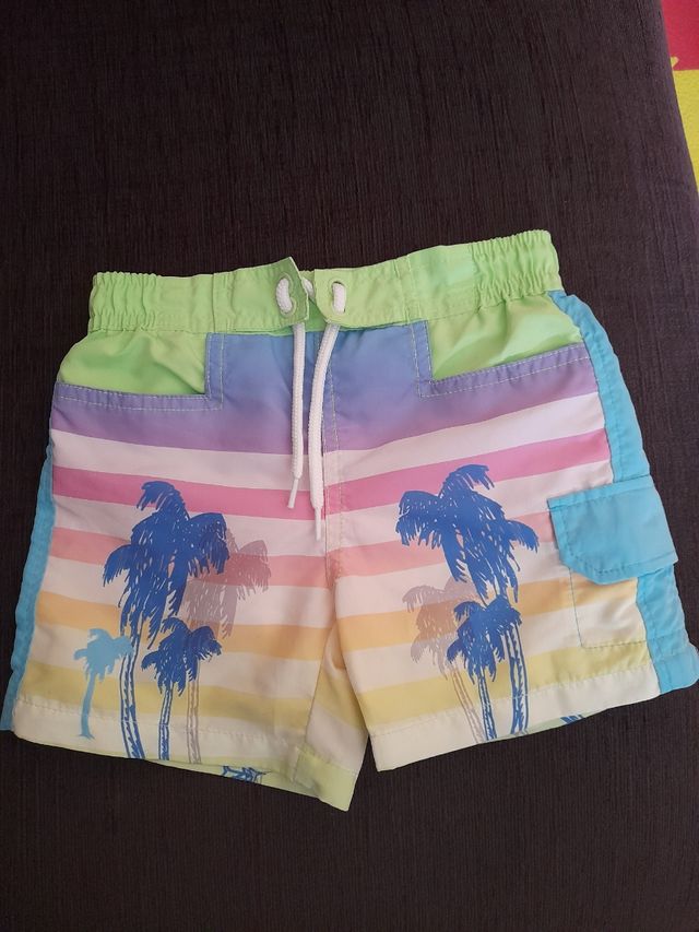 Bañador bolsillos bebe talla 2-3