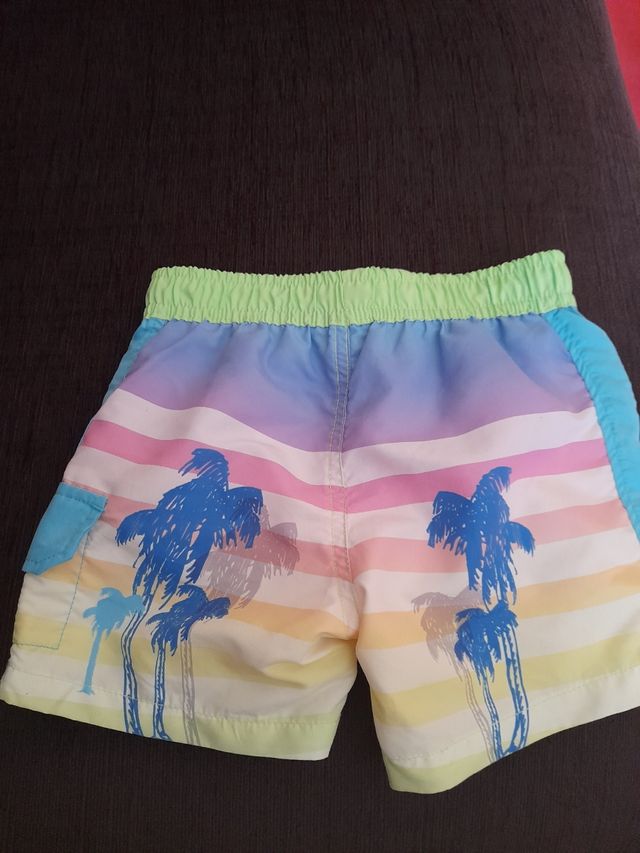 Bañador bolsillos bebe talla 2-3