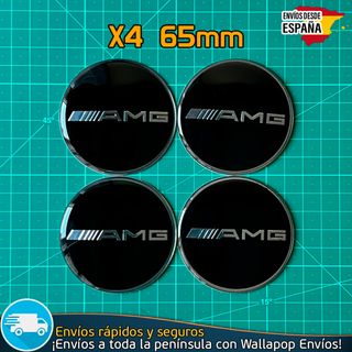 X4 Emblemas AMG Mercedes 65mm Pegatinas Tapacubos