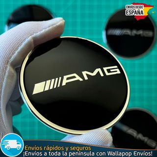 X4 Emblemas AMG Mercedes 65mm Pegatinas Tapacubos