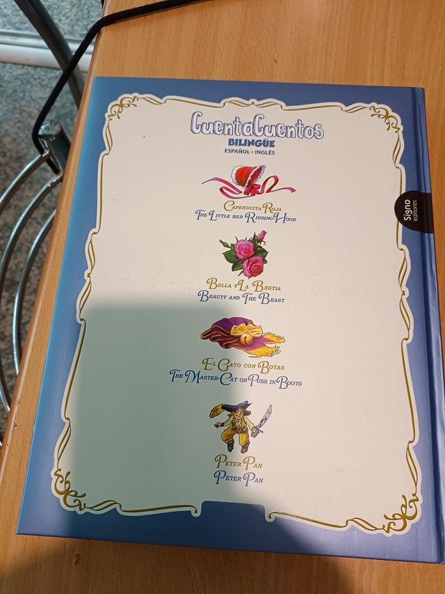 Libro de cuentos bilingüe español in