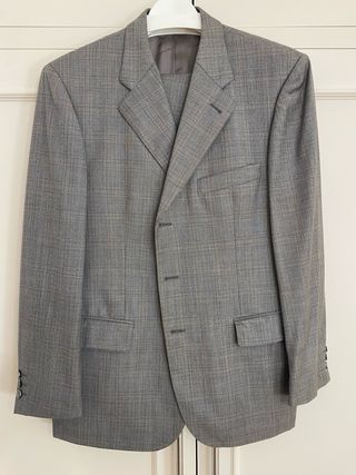 Traje Emidio Tucci, Corte Inglés,  gris con lineas