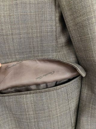 Traje Emidio Tucci, Corte Inglés,  gris con lineas