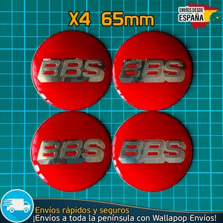 X4 Emblemas BBS 65mm Pegatinas Emblemas Tapacubos